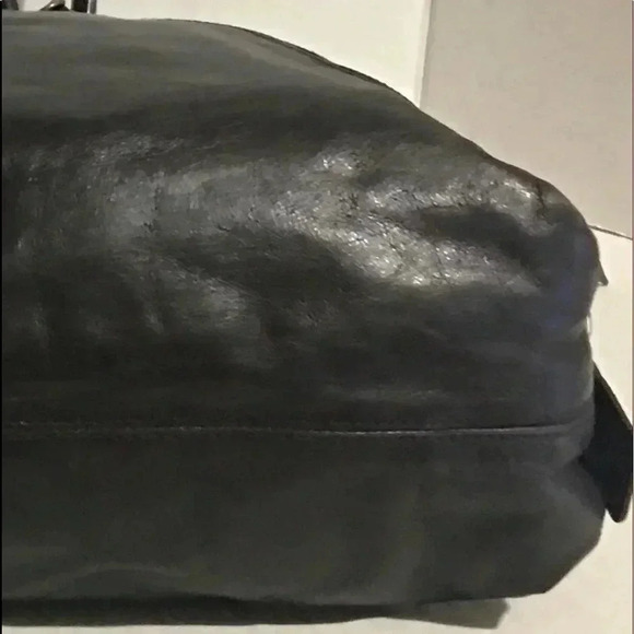 Club Monaco brown distressed leather satchel bag - Picture 8 of 8